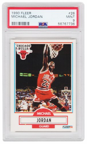 Michael Jordan Chicago Bulls 1990 Fleer Basketball 26 PSA 9 MINT New Label