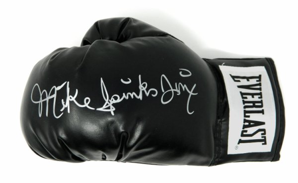 Michael (Mike) Spinks Autographed Signed Everlast Black Boxing Glove w/Jinx 