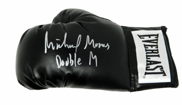Michael Moorer Autographed Signed Everlast Black Boxing Glove w/Double M 