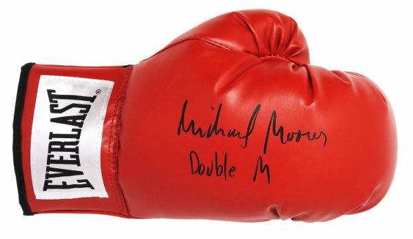 Michael Moorer Autographed Signed Everlast Red Boxing Glove w/Double M 