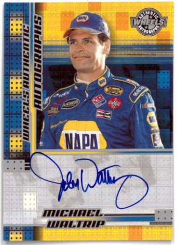 Michael Waltrip signed 2004 Wheels Authentic Autographs NASCAR On Card Auto