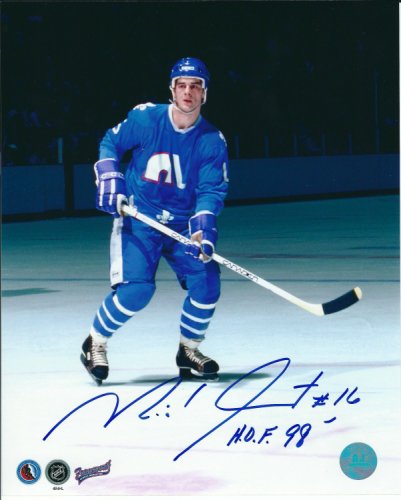 Michel Goulet Autographed Signed 8X10 Quebec Nordiques Photo - Autographs