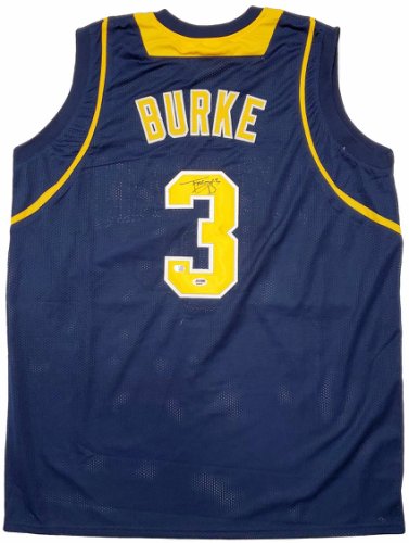 Michigan Wolverines Trey Burke Autographed Signed Blue Jersey PSA/DNA 