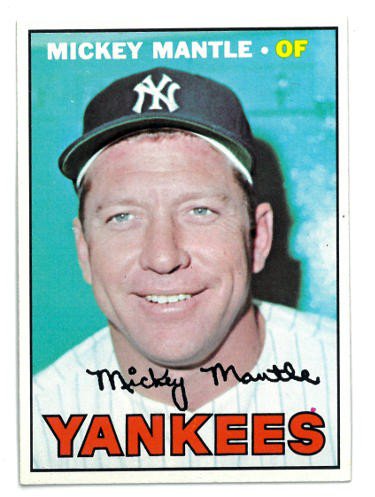 Mickey Mantle Signed No. 7 Inscribed New York Yankees Cooperstown