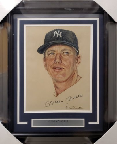 Mickey Mantle Autographed Signed Framed 11X14 Photo New York Yankees Beckett Beckett 