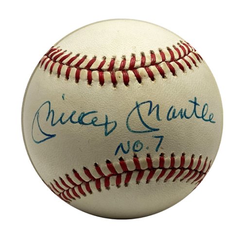 Mickey Mantle Ted Williams Signed Baseball UDA Sticker Autographed Authentic