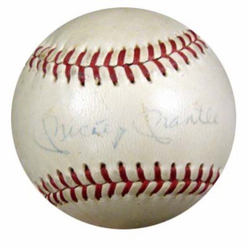 Mickey Mantle Autographed Signed Official Al Cronin Baseball New York Yankees Vintage Playing Days Signature PSA/DNA 