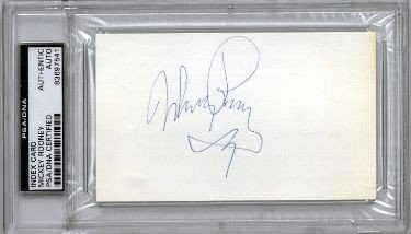 Mickey Rooney Autographed Signed 3x5 Index Card- PSA Encapsulated (Actor/Academy Honorary Award) 