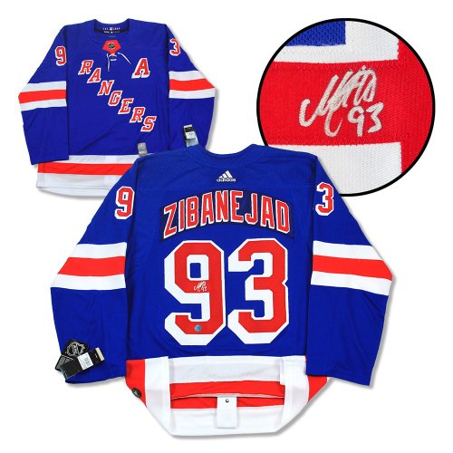Mika Zibanejad New York Rangers Autographed Signed Adidas Jersey