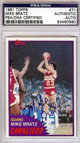 Mike Bratz Autographed 1981 Topps Card #71 Cleveland Cavaliers PSA/DNA