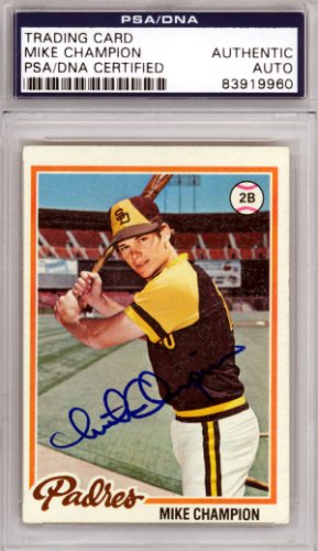 Mike Champion Autographed 1978 Topps Card #683 San Diego Padres PSA/DNA