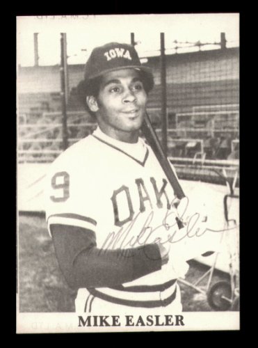 Mike Easler Autographed 1975 Tcma Rookie Card Iowa Oaks #231572