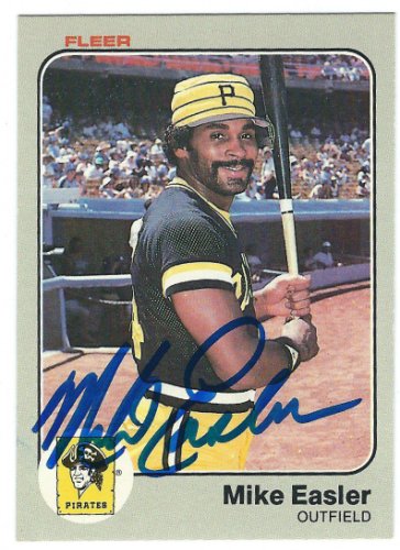 Mike Easler Autographed Signed 1983 Fleer Card - Autographs