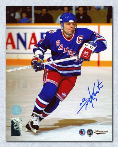 Mike Gartner Autographed Signed New York Rangers Game Action 8x10 Photo