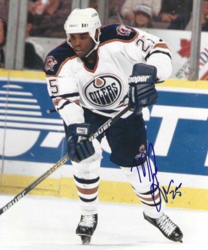 Mike Grier Autographed Signed 8X10 Edmonton Oilers Photo - Autographs