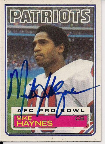 Mike Haynes Autographed Signed 1983 Topps Card -New England Patriots - Autographs