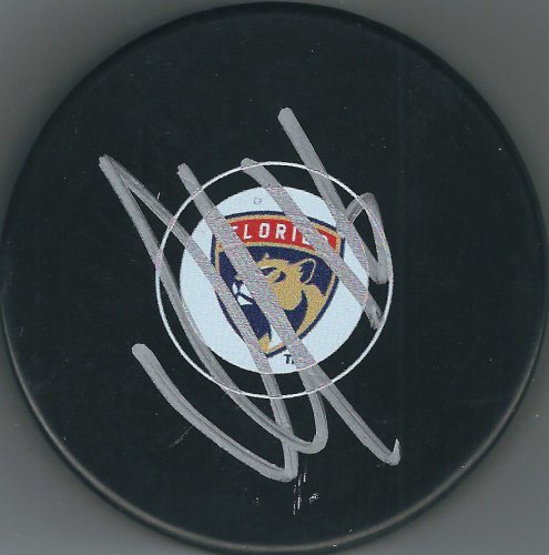 Mike Hoffman Autographed Signed Florida Panthers Hockey Puck - Autographs