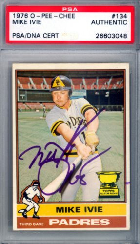 Mike Ivie Autographed 1978 Topps Card #445 San Diego Padres