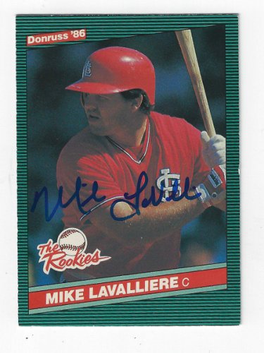 Mike Lavalliere Autographed Signed 1986 Donruss Rookies Card - Autographs