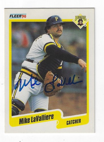 Mike Lavalliere Autographed Signed Pittsburgh Pirates 1991 Fleer Card - Autographs