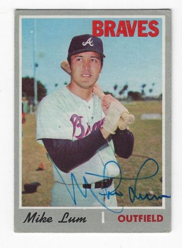 Mike Lum Autographed Signed Atlanta Braves 1970 Topps Card - Autographs