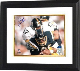 Mike Merriweather signed Pittsburgh Steelers 8x10 Photo Custom Framing- Tri Star Hologram