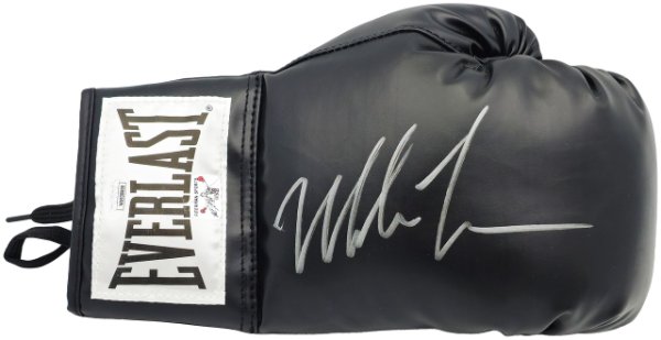 Mike Tyson Autographed Black Everlast Boxing Glove Right Handed Rh JSA