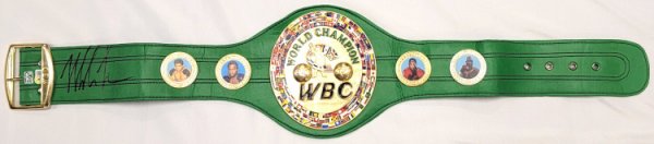 Mike Tyson Autographed World Champion Wbc Belt Beckett Beckett Witness #Wx99794