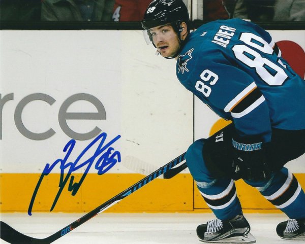 Mikkel Boedker Autographed Signed 8X10 San Jose Sharks Photo - Autographs
