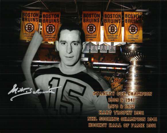 Milt Schmidt Autographed Signed Boston Bruins Photo - Autographs 