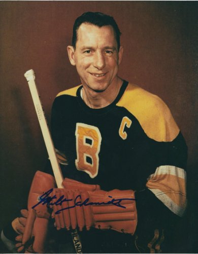 Milt Schmidt Autographed Signed HOF 8X10 Boston Bruins Photo - Autographs 