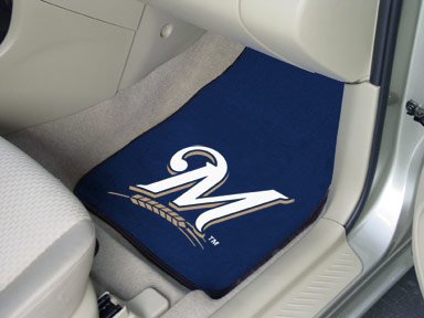 Milwaukee Brewers Car Mats 2 Piece