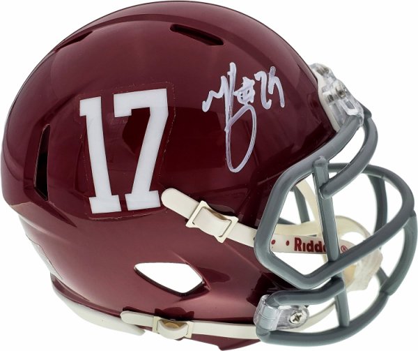 Minkah Fitzpatrick Autographed Signed Alabama Crimson Tide Speed Mini Helmet Beckett Beckett 