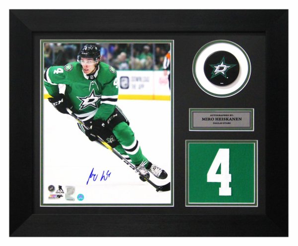 Miro Heiskanen Autographed Signed Dallas Stars Game Day Number 20x24 Frame