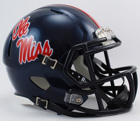 Archie Manning Ole Miss Rebels Autographed Schutt Powder Blue