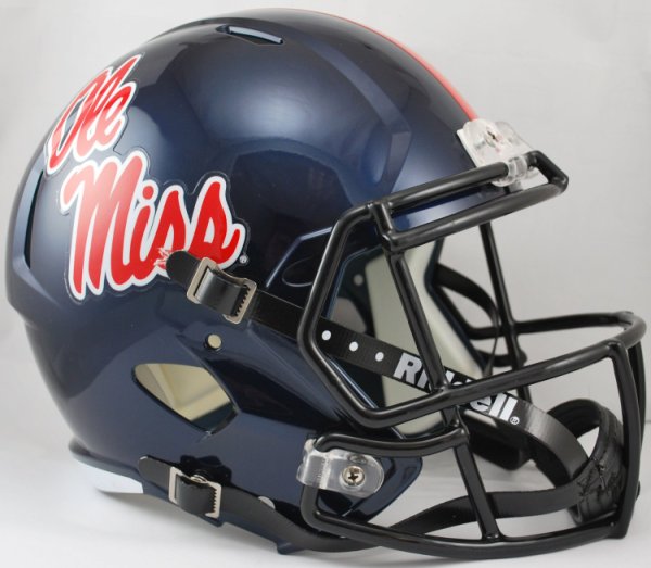 Archie Manning Ole Miss Rebels Autographed Schutt Powder Blue