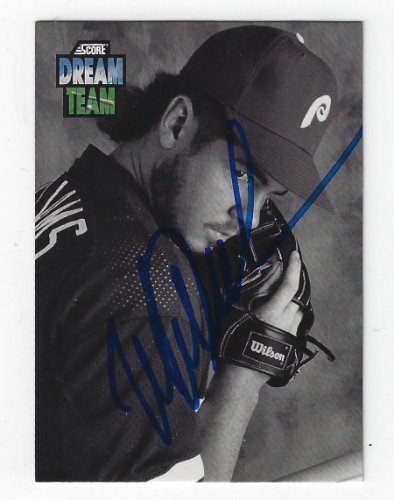 Mitch Williams Signed 1989 Score Rookie/Traded Baseball Card