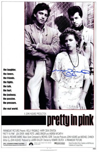 Molly Ringwald Autographed Signed Pretty In Pink 11x17 Movie Poster 