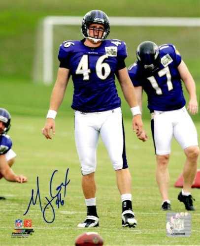 Morgan Cox Autographed Signed 8X10 Baltimore Ravens Photo - Autographs 