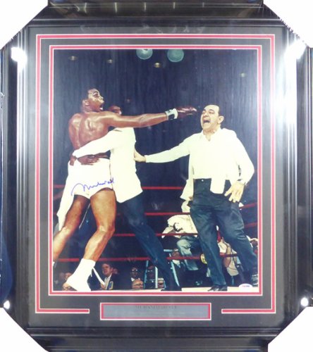 Muhammad Ali Autographed Framed 16X20 Photo PSA/DNA