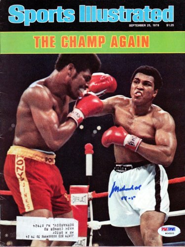 Muhammad Ali Autographed Sports Illustrated Magazine Gem Mint 10 PSA/DNA
