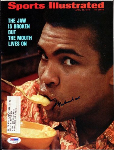 Muhammad Ali Autographed Sports Illustrated Magazine PSA/DNA