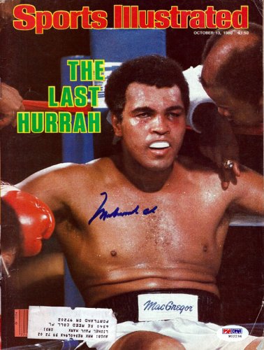 Muhammad Ali Autographed Sports Illustrated Magazine PSA/DNA