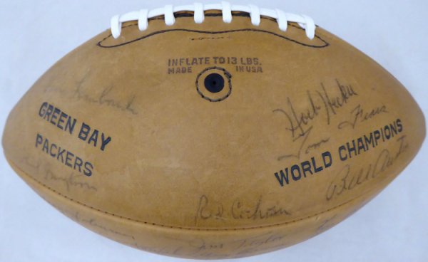 Packers 100 seasons autographed outlet football