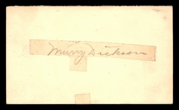 Murry Dickson Autographed 3.25X5.5 Government Postcard St. Louis Cardinals #201415