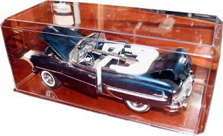 Nascar 1:18 Crystal Clear Acrylic Display Case with Clear Base- USA Made 