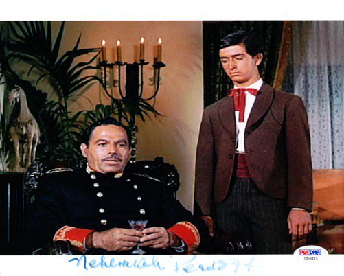 Nehemiah Persoff Autographed Signed 8X10 Photo Big Valley PSA/DNA 