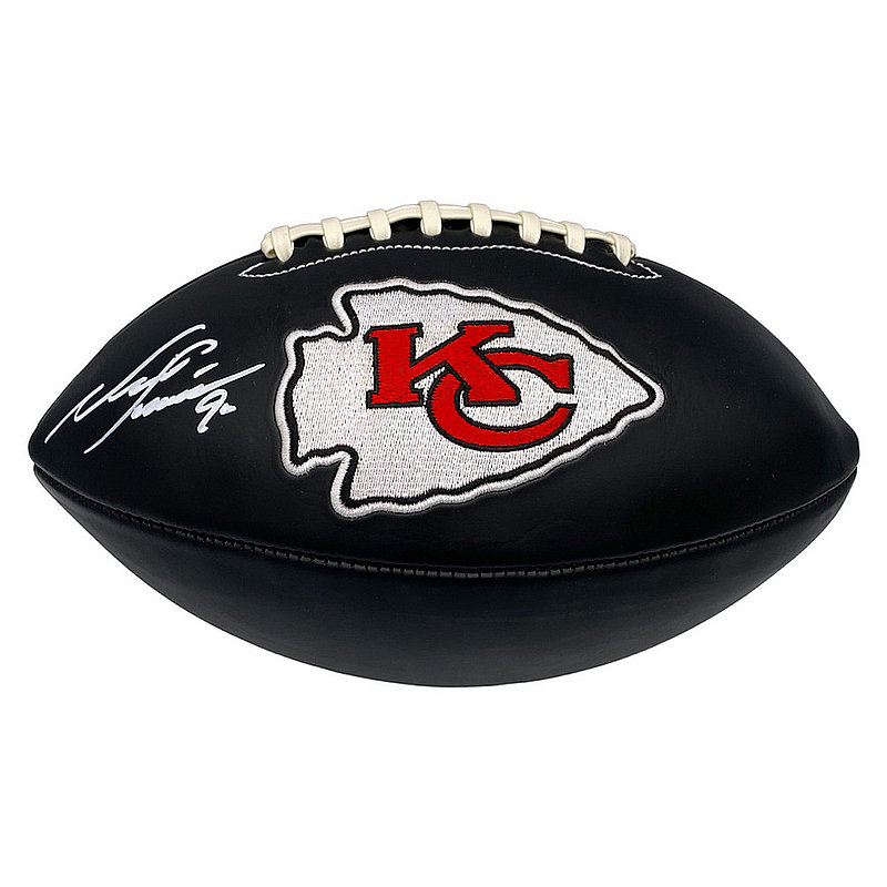 Neil Smith Autographed Kansas City Chiefs Black Football - Beckett Authentic