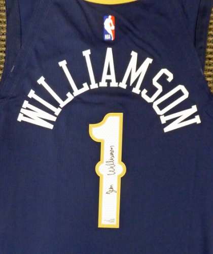 New Orleans Pelicans Zion Williamson Autographed Signed Authentic Blue Nike Jersey Size 48 Fanatics Holo #185354 