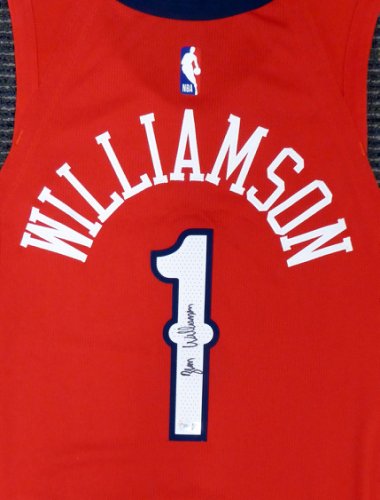 New Orleans Pelicans Zion Williamson Autographed Signed Authentic Red Nike Jersey Size 48 Fanatics Holo #185353 
